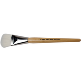 Silver Jumbo™ White Synthetic Filbert Paintbrush | Mid Length Handle | 8503