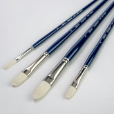 Bristlon® 4pc Cats Tongue and Filbert Brush Set | Long Handle | BR-1954