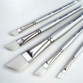 Silverwhite® 5pc Angle Brush Set | Short Handle | SW-1587S