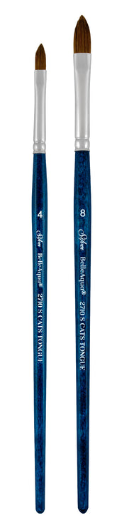 BelleAqua® 2pc Cats Tongue Set | Short Handle | BA-2756S - Cats Tongue Set