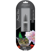 Black Velvet® 3pc Watercolor Round Set | Short Handle | WC-3204S - Watercolor Round Set
