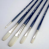 Bristlon® 5pc Filbert and Long Filbert Brush Set | Long Handle | BR-1953 - Multilength Filbert Set