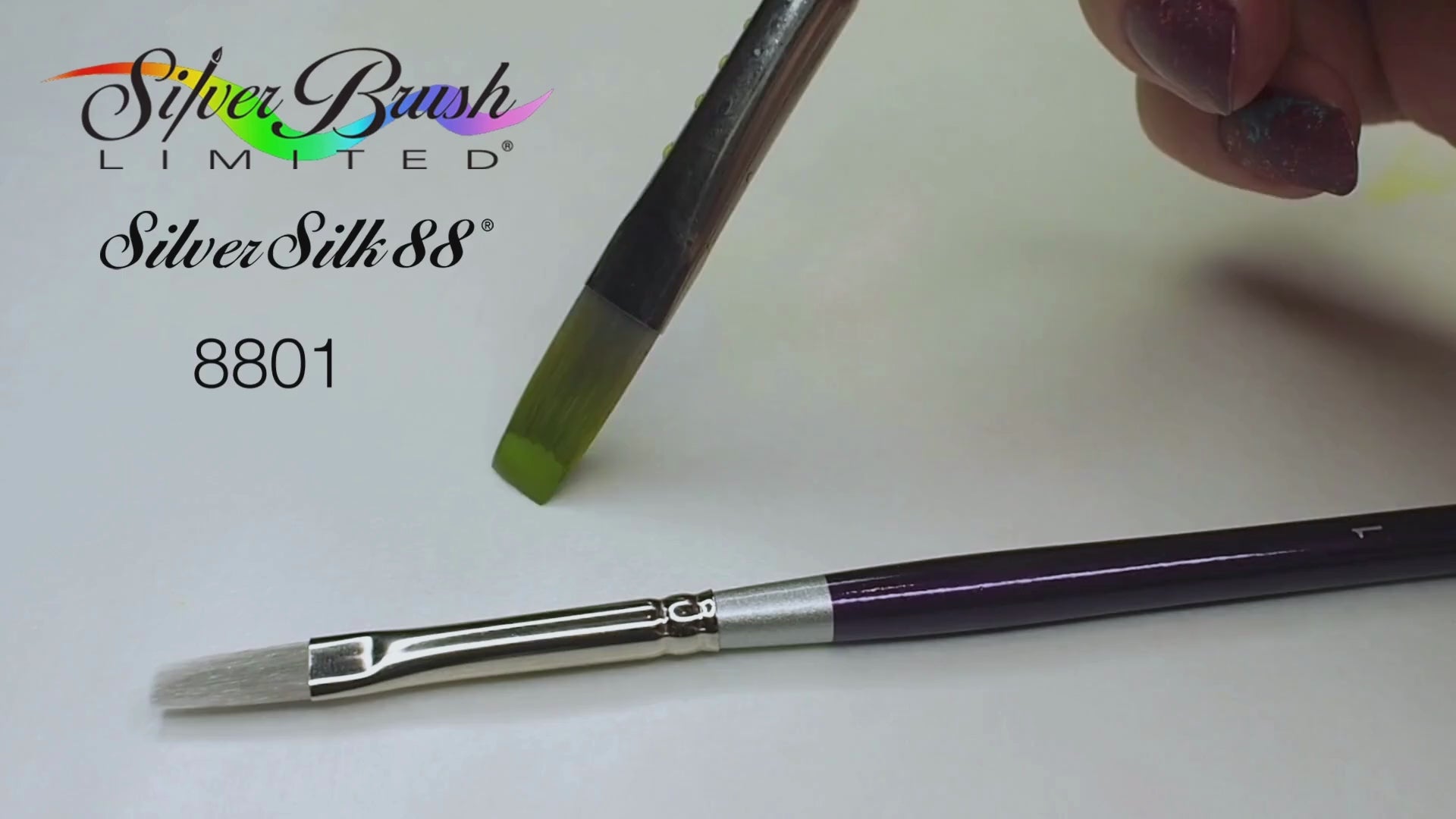 Silver Silk 88® Flat Shader Paintbrush | Short Handle | 8801S