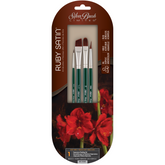 Ruby Satin® 4pc Mixed Media Variety Set | Long Handle | RS-2504 - Mixed Media Variety Set