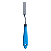 SBL #B85 Matte Black Palette Painting Knife - The Bold Sweeper-Blade | Blue Handle | 9485