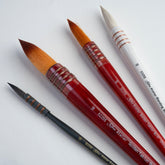 Silver Atelier™ 4pc Stroke Set | Short Handle | QL-5356S - Round Quill