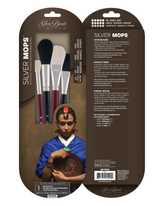 Silver Mop™ 4pc Mop Variety Set | Short Handle | SMS-5599S - Round & Oval Mops