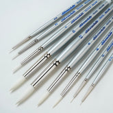 Silverwhite® 9pc Round Brush Set | Short Handle | SW-1584S - Short Handle Rounds