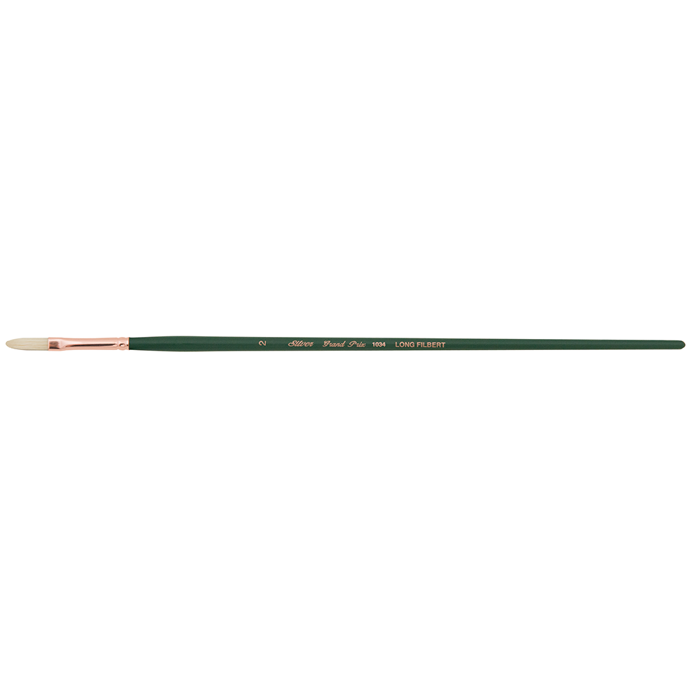 Grand Prix® Long Filbert Paintbrush | Long Handle | 1034