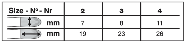 Grand Prix® Long Filbert Paintbrush | Long Handle | 1034 size chart