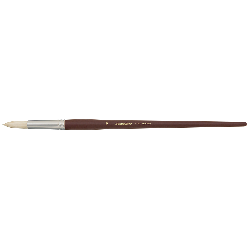 Silverstone® Round Paintbrush | Long Handle | 1100