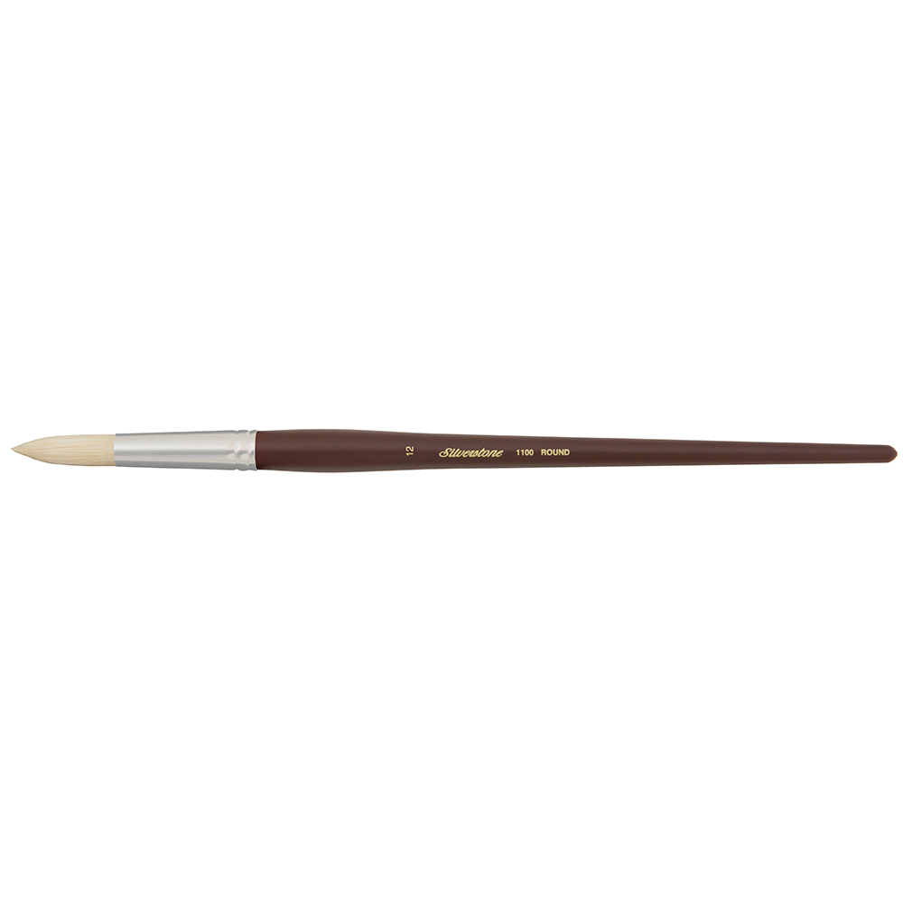 Silverstone® Round Paintbrush | Long Handle | 1100