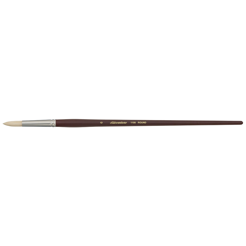 Silverstone® Round Paintbrush | Long Handle | 1100