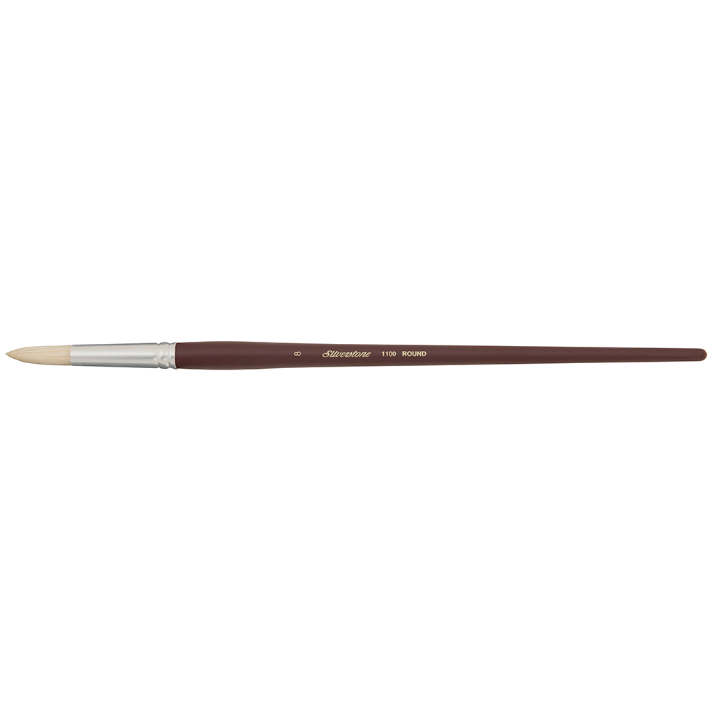 Silverstone® Round Paintbrush | Long Handle | 1100