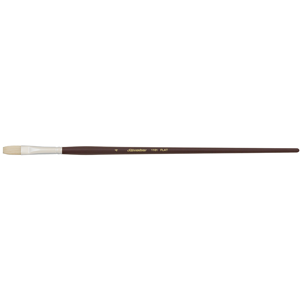 Silverstone® Flat Paintbrush | Long Handle | 1101