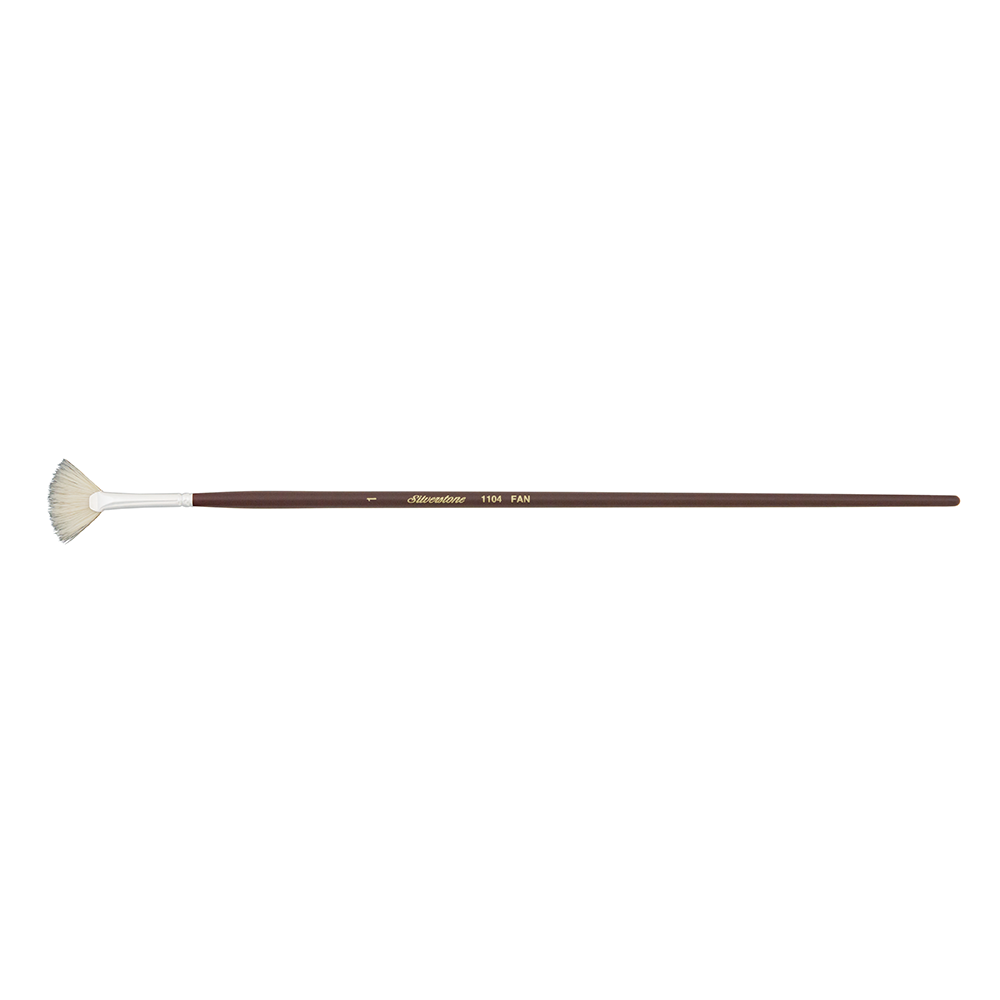Silverstone® Fan Paintbrush | Long Handle | 1104