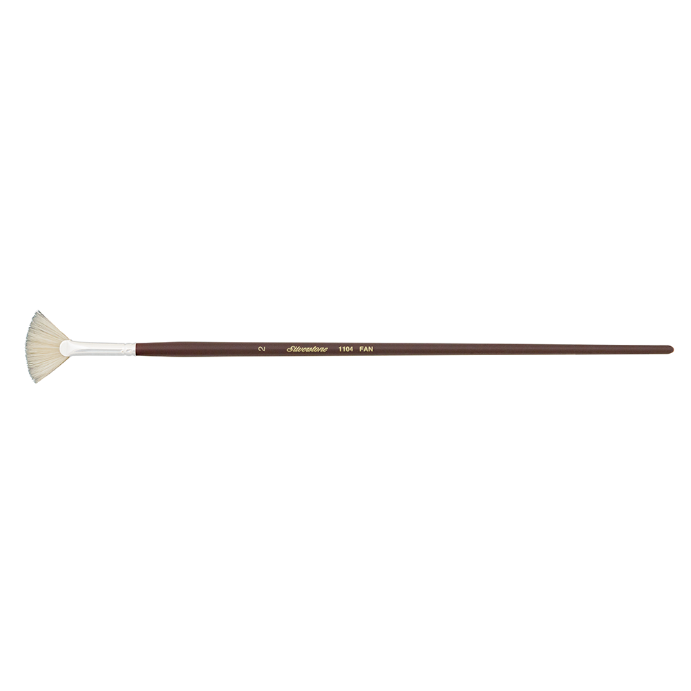 Silverstone® Fan Paintbrush | Long Handle | 1104