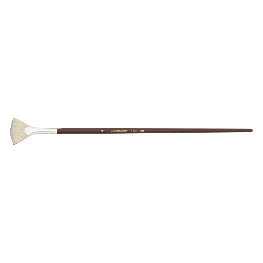 Silverstone® Fan Paintbrush | Long Handle | 1104
