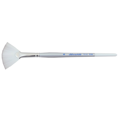 Silverwhite® Fan Paintbrush | Short Handle | 1504S