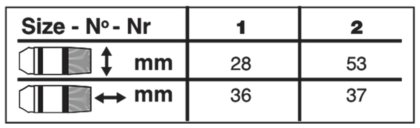Silverwhite® Edgewater Wash Paintbrush | Short Handle | 1514S size chart