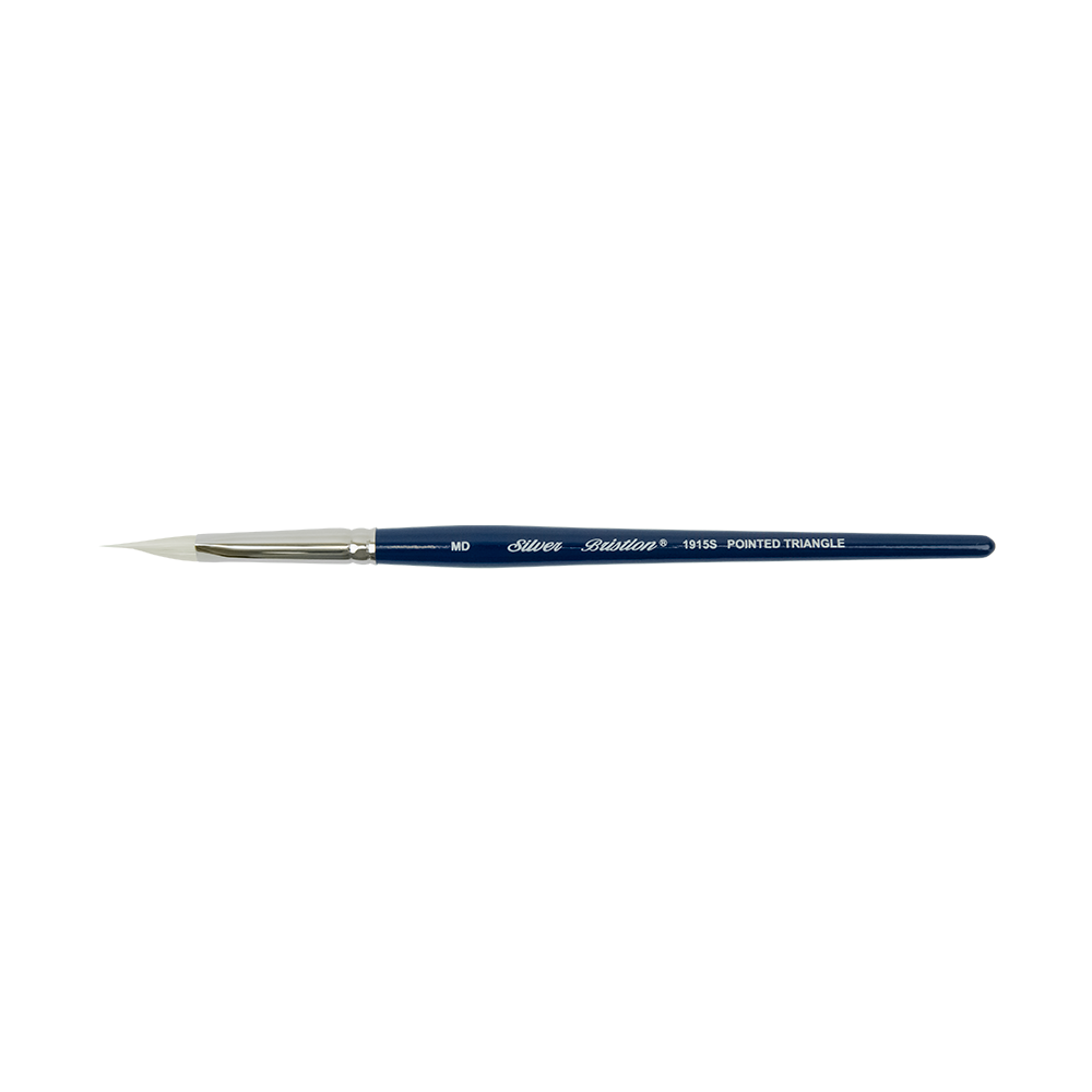 Bristlon® Pointed Triangle Paintbrush | Short Handle | 1915S