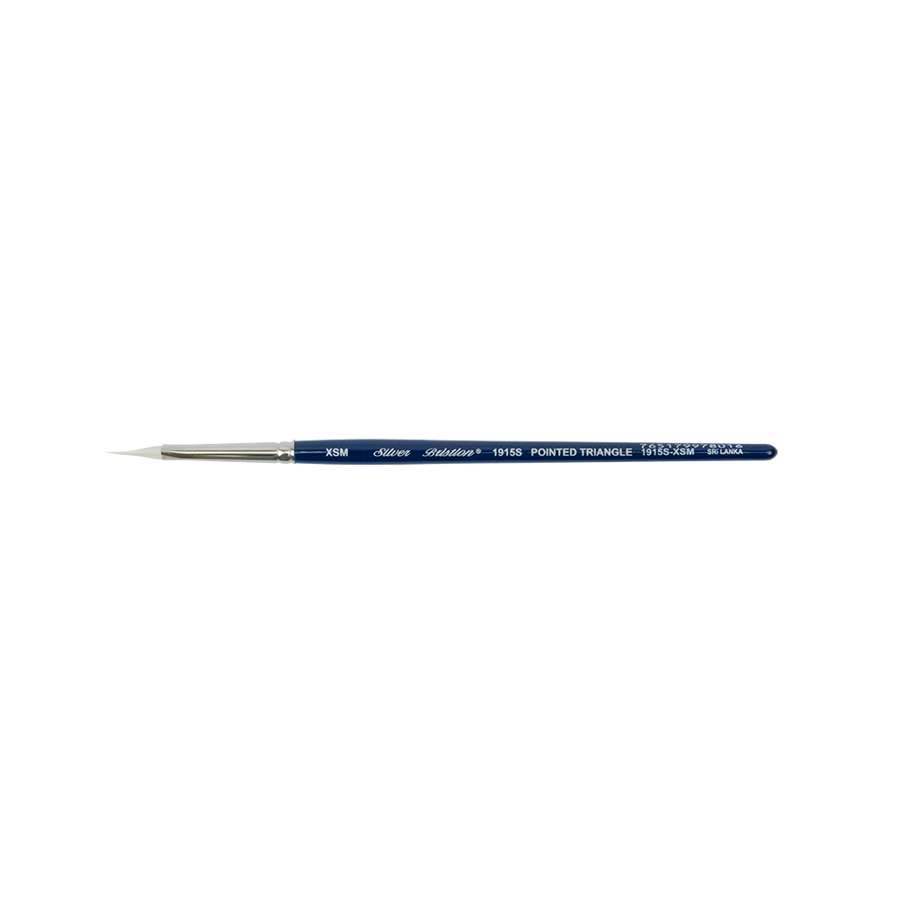 Bristlon® Pointed Triangle Paintbrush | Short Handle | 1915S