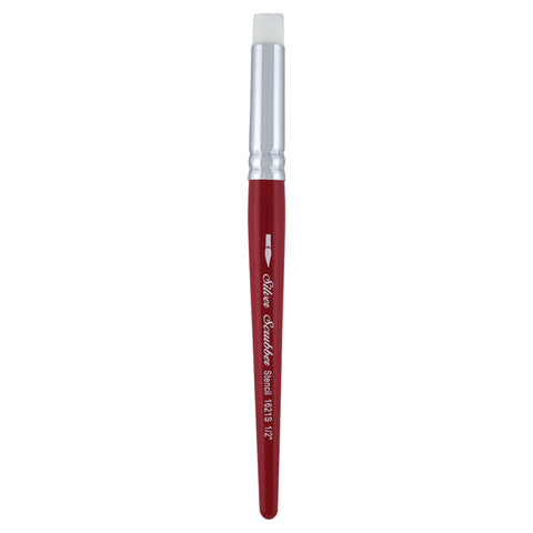 Silver Scrubber™ Stencil Paintbrush | Short Handle | 1621S