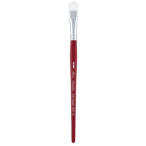Silver Scrubber™ Oval/Crescent Paintbrush | Short Handle | 1603S