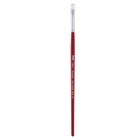 Silver Scrubber™ Oval/Crescent Paintbrush | Short Handle | 1603S