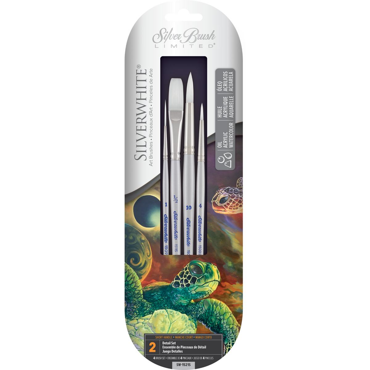 Silverwhite® 4pc Detail Set | Short Handle | SW-1521S