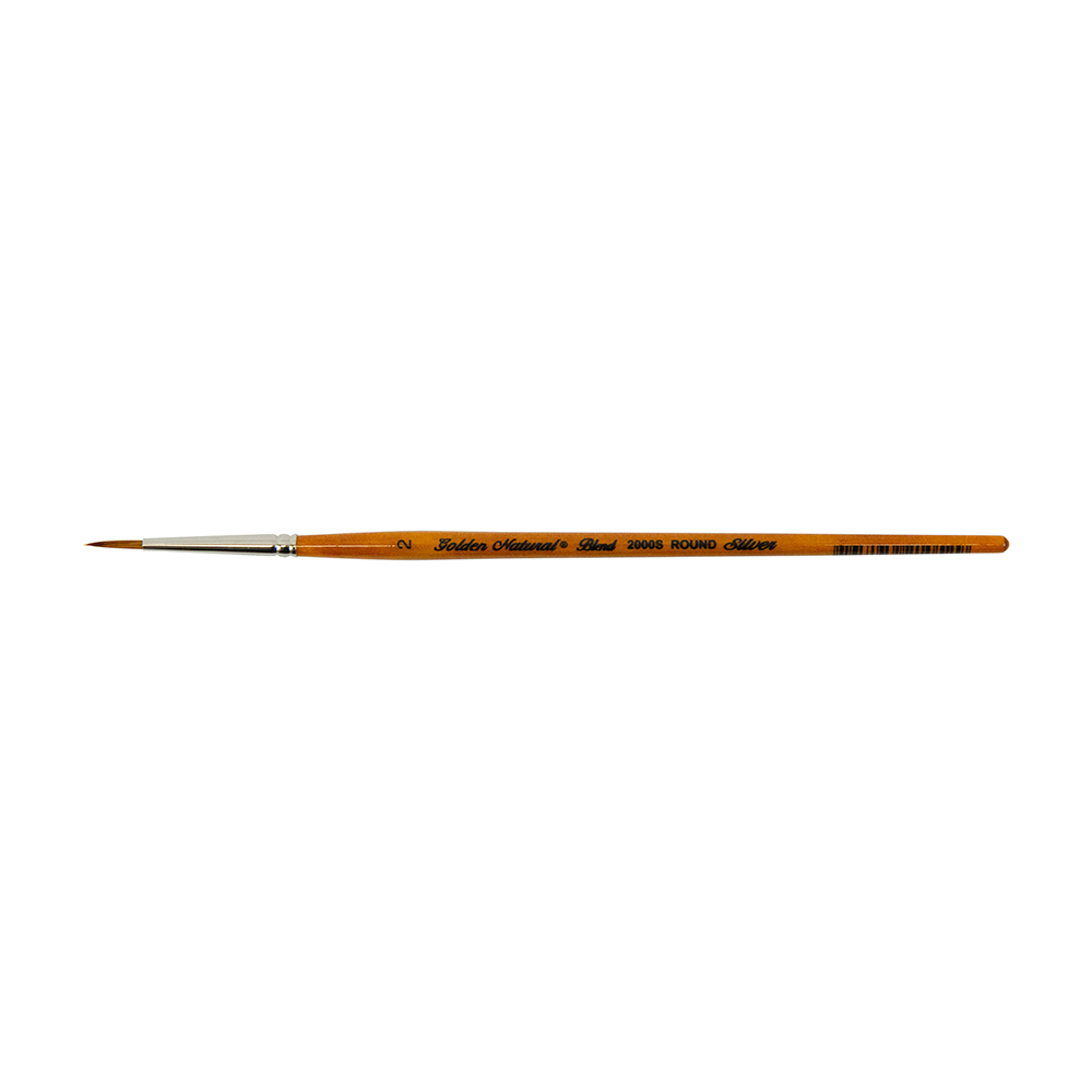 Golden Natural® Round Paintbrush | Short Handle | 2000S