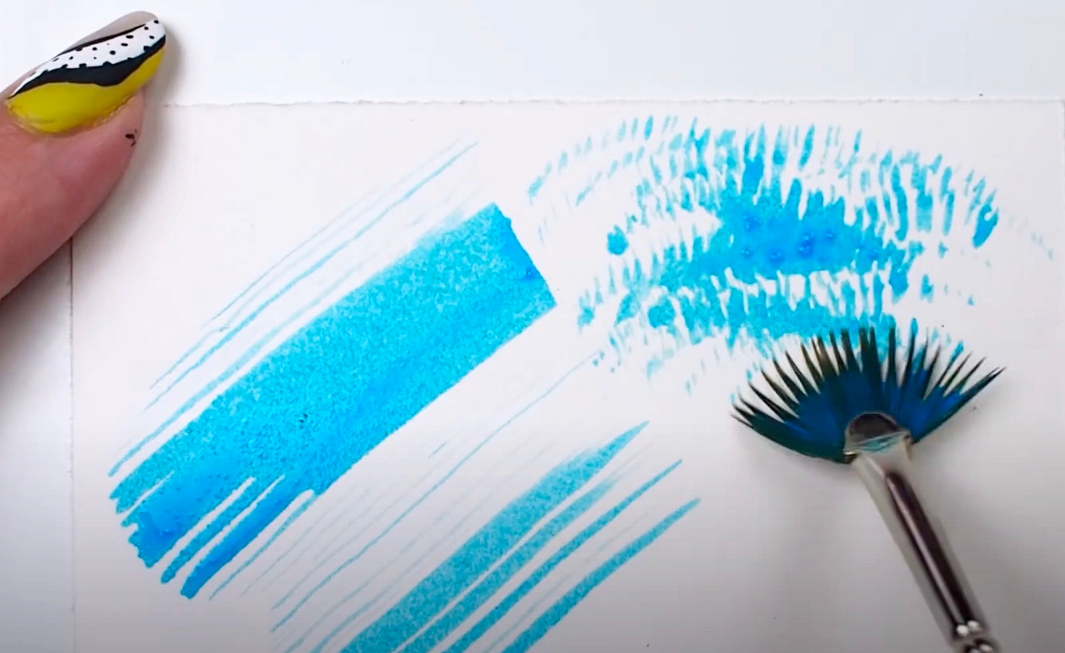 Ultra Mini® Fan Paintbrush | Short Handle | 2404S