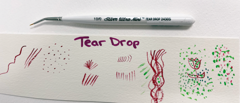 Ultra Mini® Tear Drop Paintbrush | Short Handle | 2430S