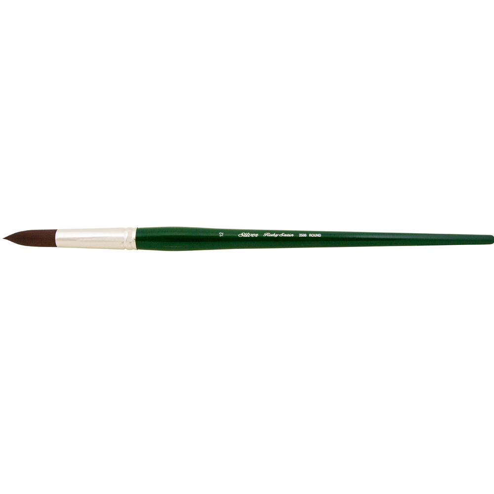 Ruby Satin® Round Paintbrush | Long Handle | 2500
