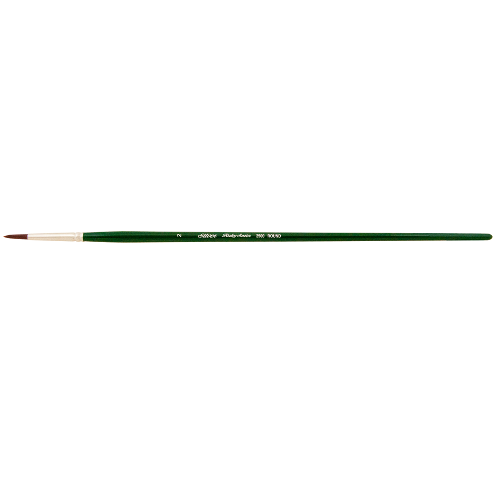 Ruby Satin® Round Paintbrush | Long Handle | 2500
