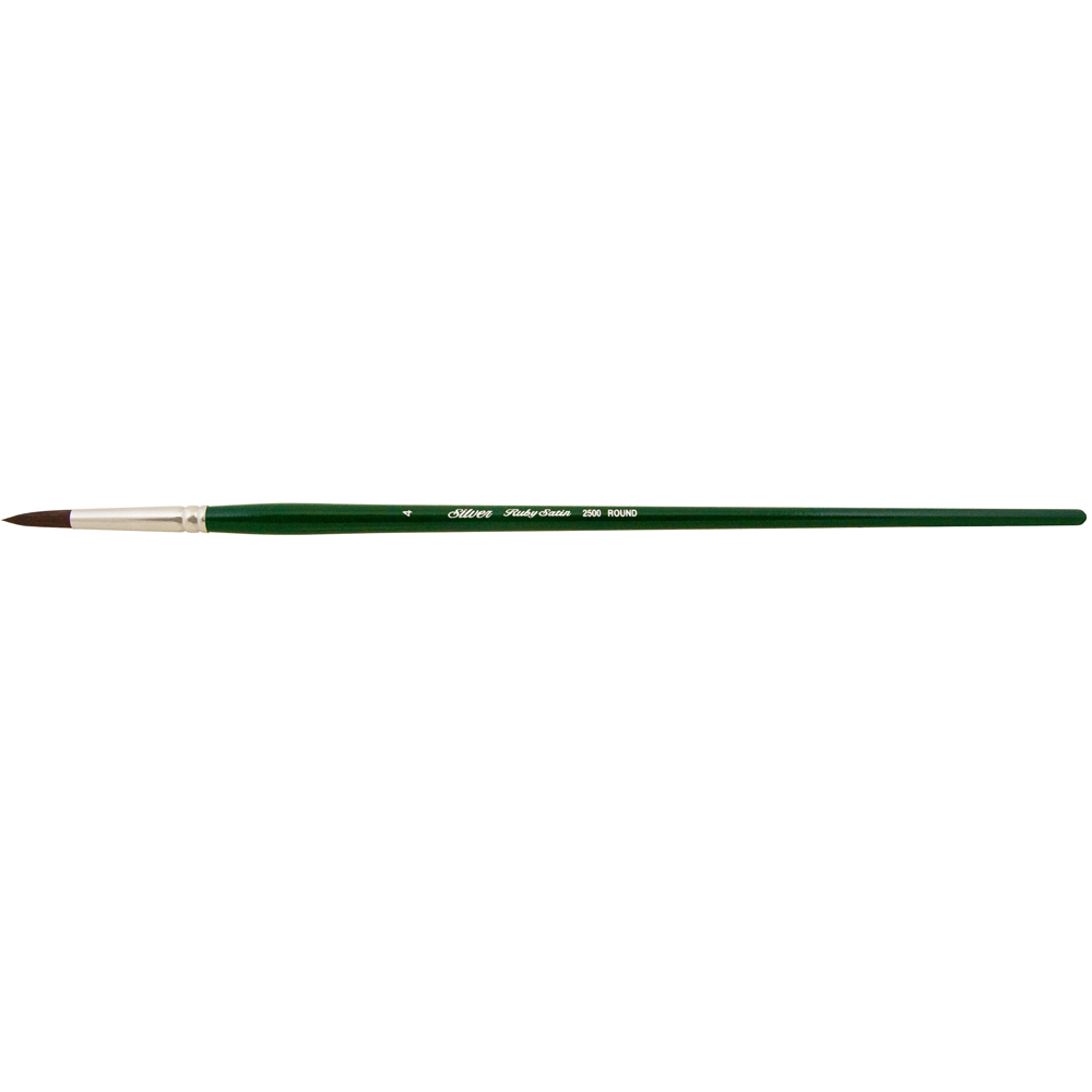 Ruby Satin® Round Paintbrush | Long Handle | 2500