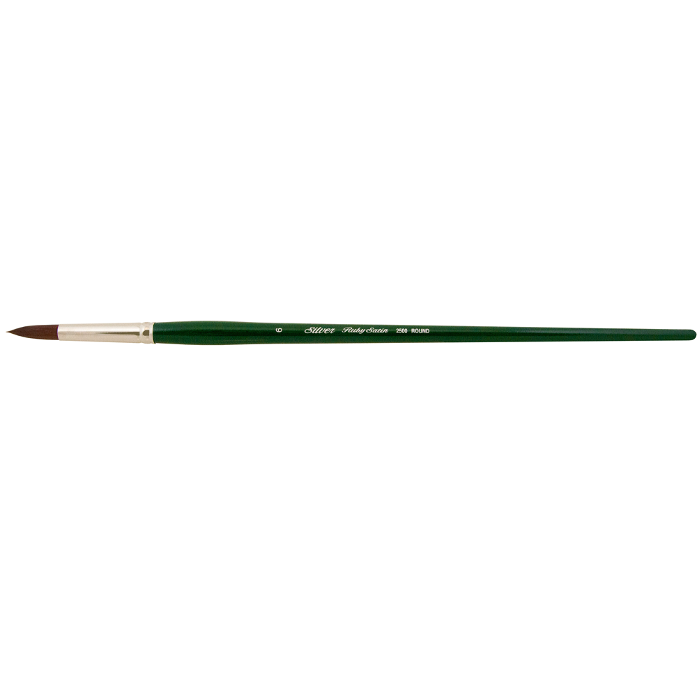 Ruby Satin® Round Paintbrush | Long Handle | 2500