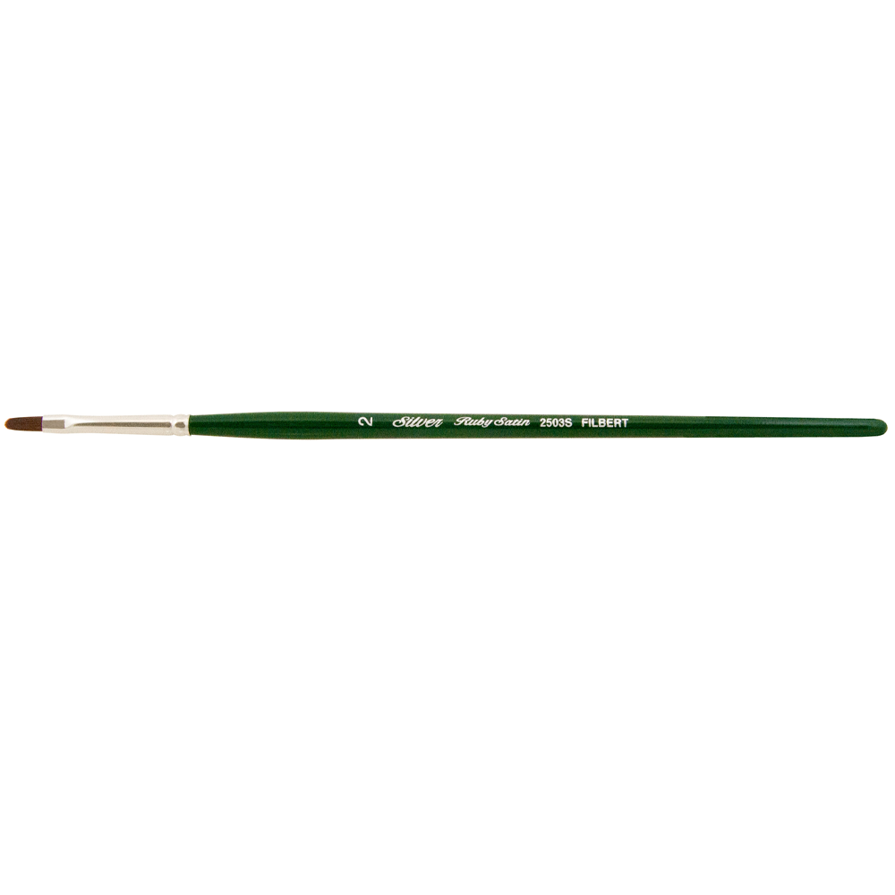 Ruby Satin® Filbert Paintbrush | Short Handle | 2503S