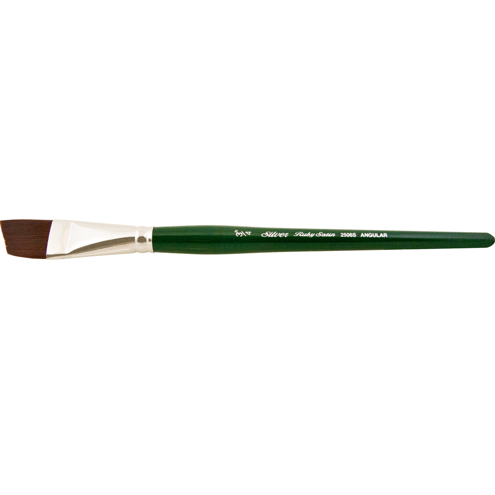 Ruby Satin® Angle Paintbrush | Short Handle | 2506S