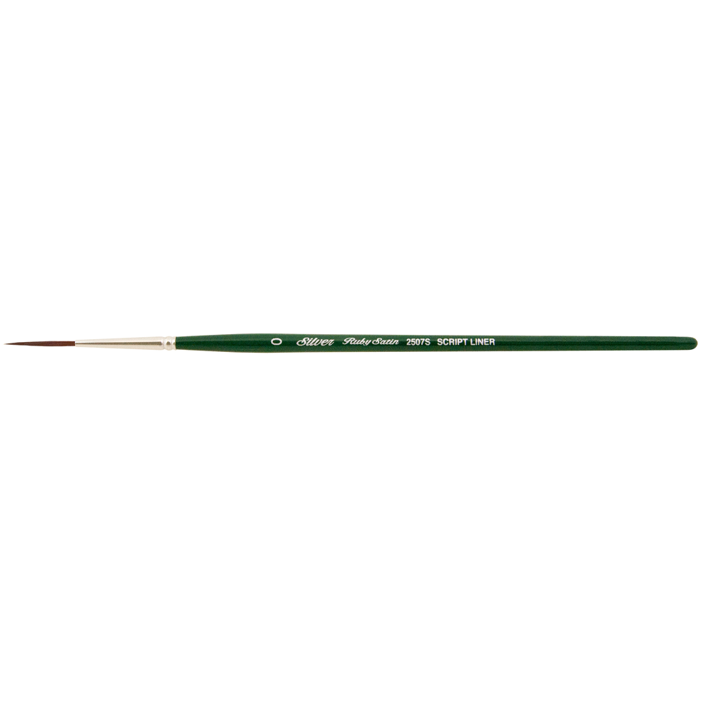 Ruby Satin® Script Liner Paintbrush | Short Handle | 2507S
