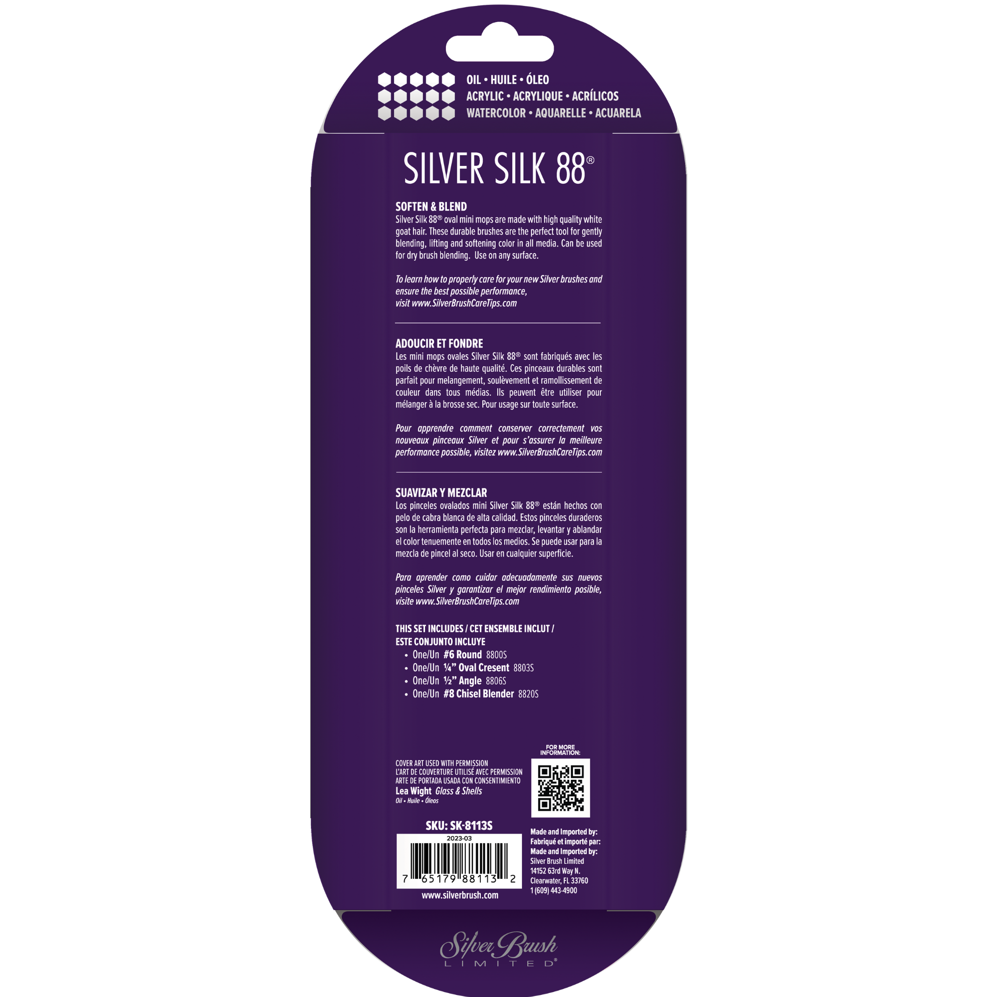 Silver Silk 88® 4pc Variety Set | Short Handle | SK-8113S