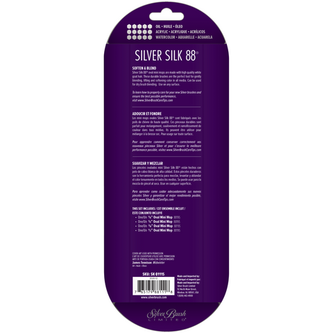 Silver Silk 88® 4pc Mini Mop Set | Short Handle | SK-8111S