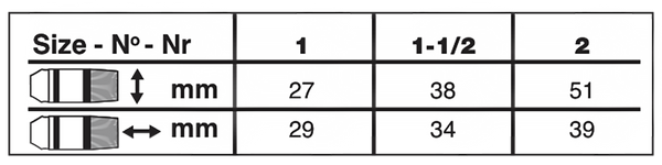 Black Velvet® Wide Wash Blender Paintbrush | Short Handle | 3014S size chart