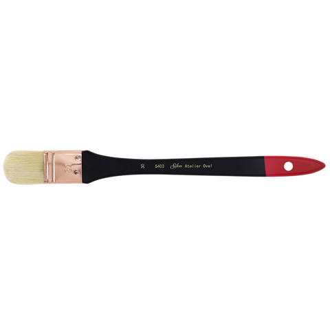 Silver Atelier™ Oval Mottler Paintbrush | Extra Long Handle | 5403