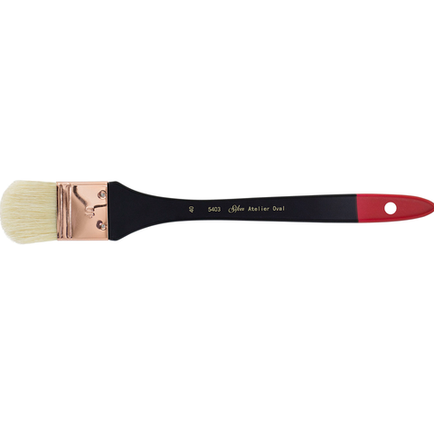 Silver Atelier™ Oval Mottler Paintbrush | Extra Long Handle | 5403