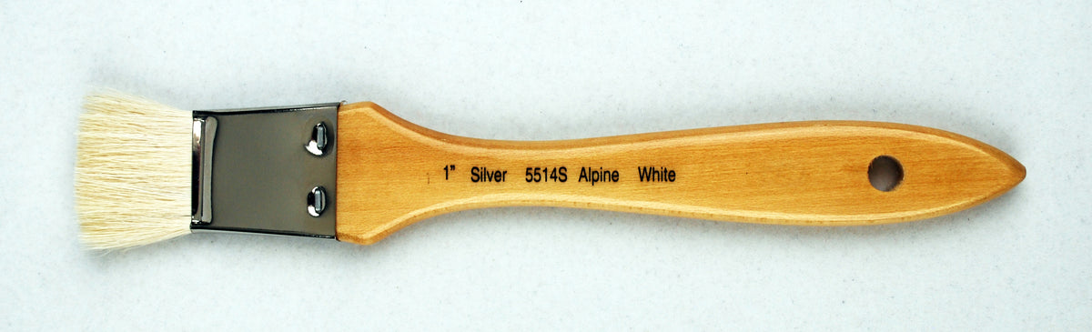 Alpine White™ Wide Wash Blender Paintbrush | Short Handle | 5514S