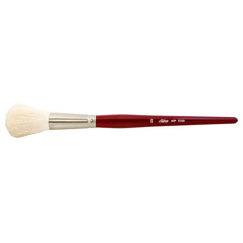 Silver Mop™ White Round Paintbrush | Short Handle | 5518S
