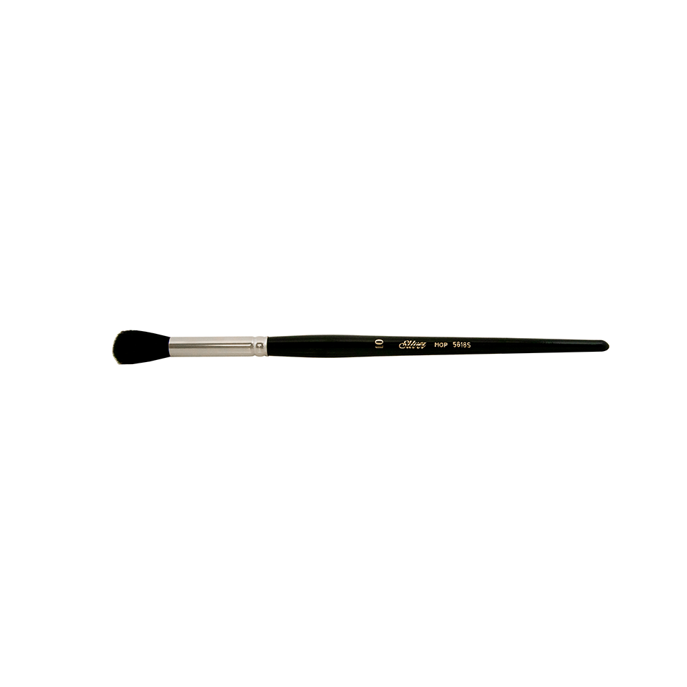 Silver Mop™ Black Round Paintbrush | Short Handle | 5618S