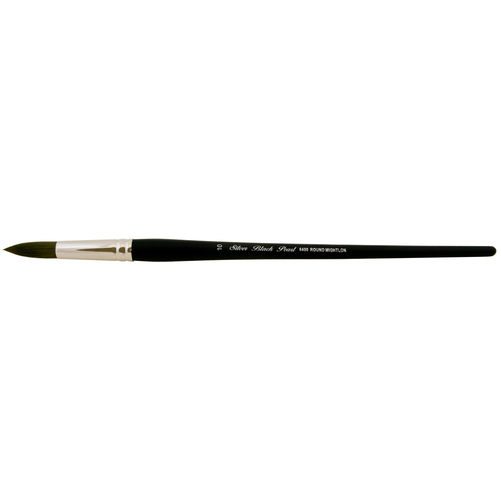 Black Pearl® Round Paintbrush | Long Handle | 6400