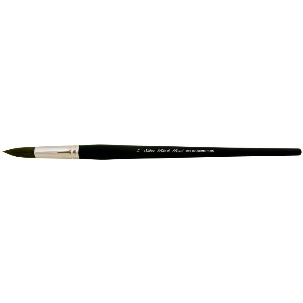 Black Pearl® Round Paintbrush | Long Handle | 6400